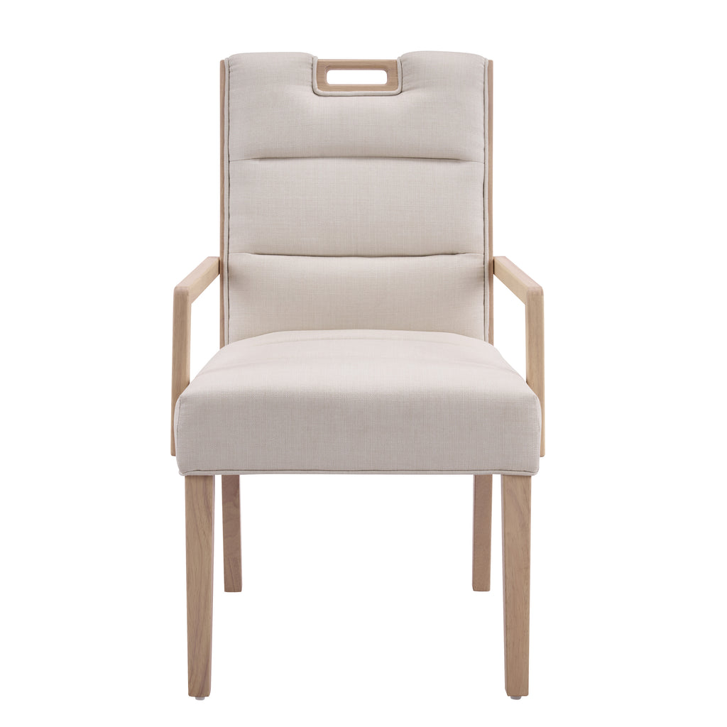 Upholstered Dining Chairs with Armrests