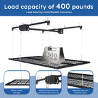 Overhead Garage Storage Rack 5x9 FT for High Ceilings