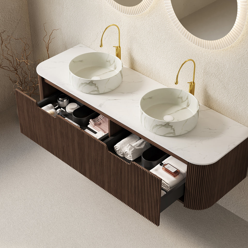 Dina 60" Bathroom Vanity & Sinks