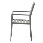 Outdoor Modern Aluminum Dining Chair Set of 2