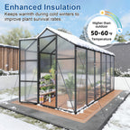 6x12FT Walk-in Outdoor Greenhouse