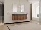 60 Inch Wall-Mounted Bathroom Vanity with Sink