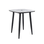 Modern 35.4'' Rounded Square Outdoor Bar Table