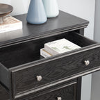 Modern 5-Drawer Dresser with Storage Cabinet