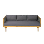 2-Piece Outdoor Patio Set: Sofa with Dark