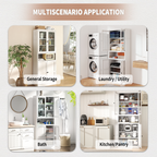 Metal Kitchen Pantry Cabinet - 72" Tall Storage Unit
