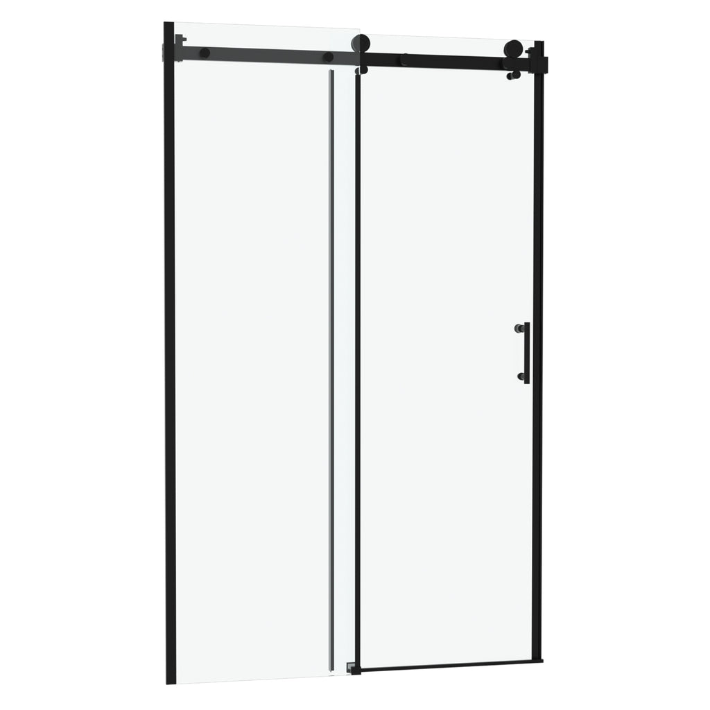 48"W x 76"H Single-Slide Shower Door - 8mm Tempered Glass