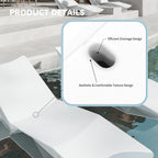 Quick Assembly S-shaped Pool Lounger