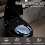 Smart Toilet with Built-In Bidet - ADA One-Piece Toilet (Black)