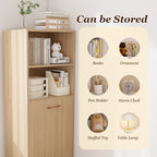 Stretchable Desk with Storage Shelves and Mobile Wheels