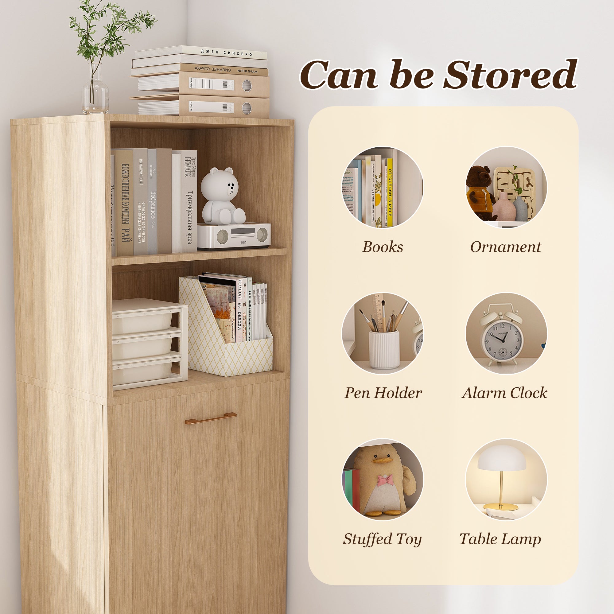 Stretchable Desk with Storage Shelves and Mobile Wheels