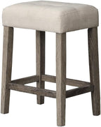 Transitional 24" Wood Counter Stool Set of 2