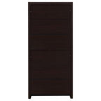 Maureen Cappuccino 5-Shelf Bookcase with Drawer
