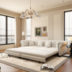 Chesterfield Sofa - 3-in-1 Pull-Out Sleeper Sofa Bed