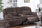 Living Room Reclining Couch 2pc Manual Sofa Set
