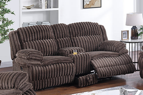 Living Room Reclining Couch 2pc Manual Sofa Set