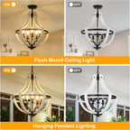 5-Light Farmhouse Chandelier