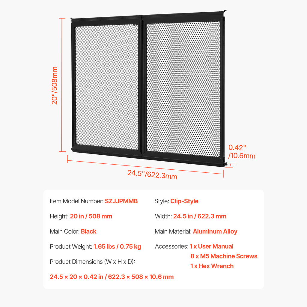 RV Screen Door Protector 24.5 x 20 Inch Door Grille