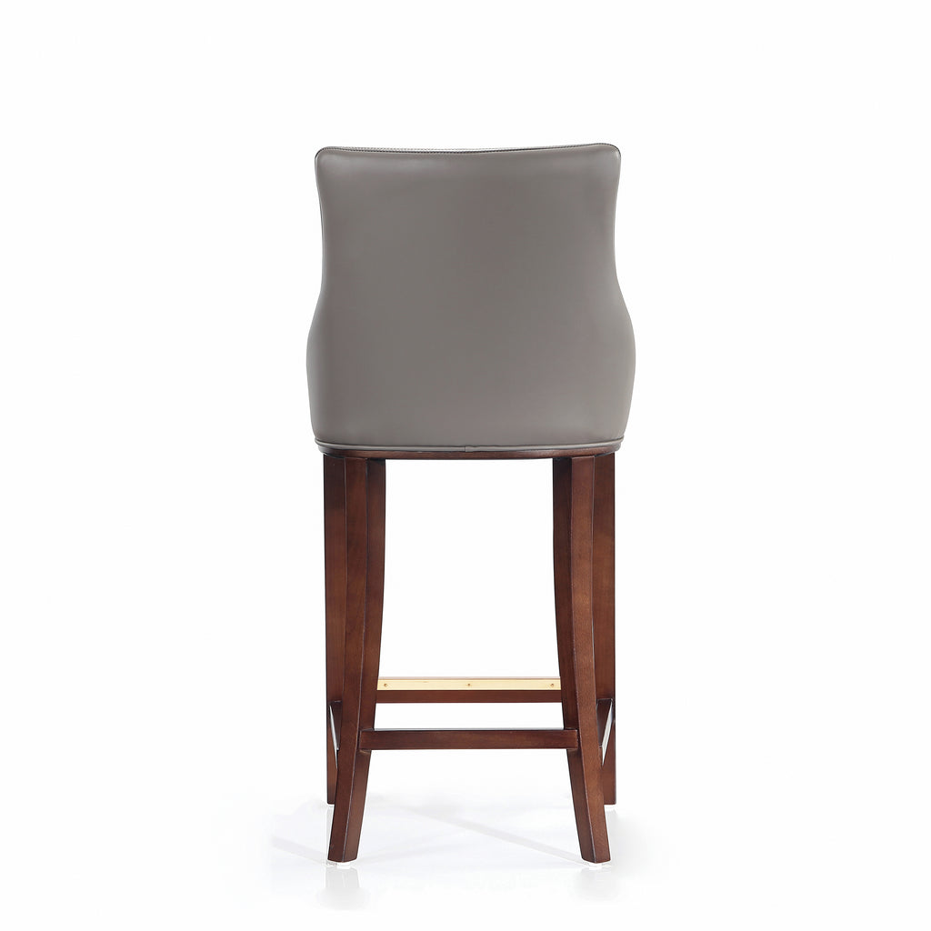 Shubert Wood Upholstered Barstool in Dark