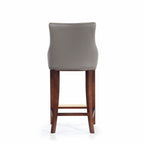Shubert Wood Upholstered Barstool in Dark