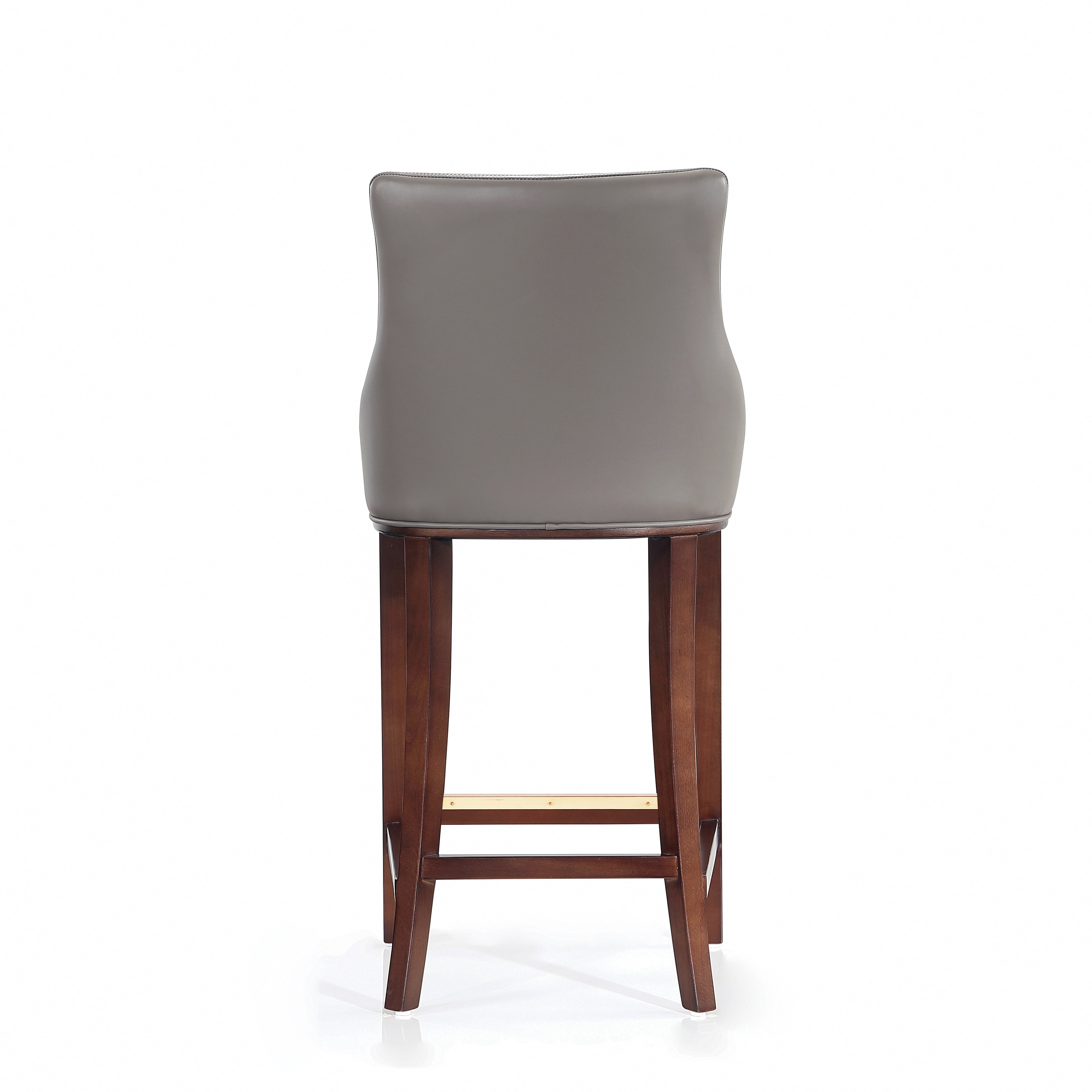 Shubert Wood Upholstered Barstool in Dark
