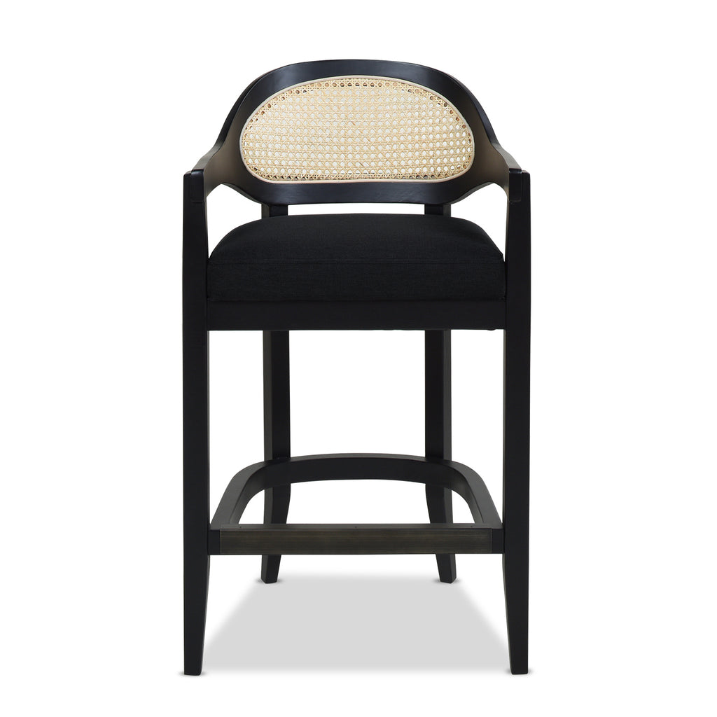 Americana Mid-Century Modern 26" Cane Back Counter Stool