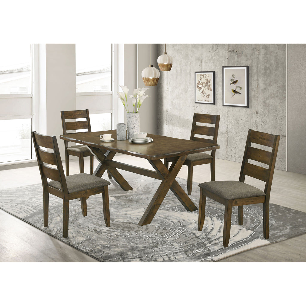 Carbon Knotty Nutmeg Rectangular Dining Table