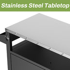 Two Doors Outdoor Grill Cart with Storage