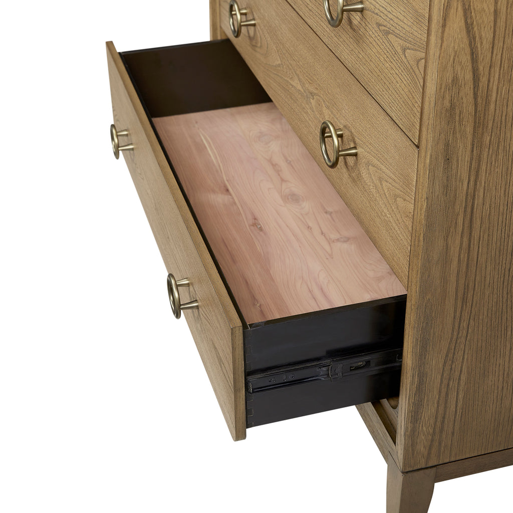 5 Drawer Dresser in Latte Finish