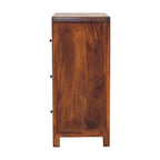 Solid Wood Aspen Chest, 3-Drawers, Chestnut