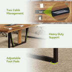 94.5" Large Conference Table for 8-10 People