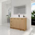 48" Modular Freestanding Bathroom Vanity with Resin Sink Top