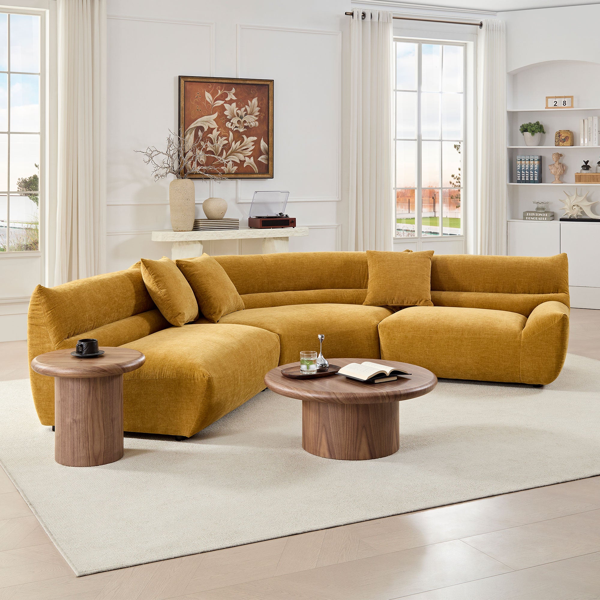Modular Curved Sectional Sofa