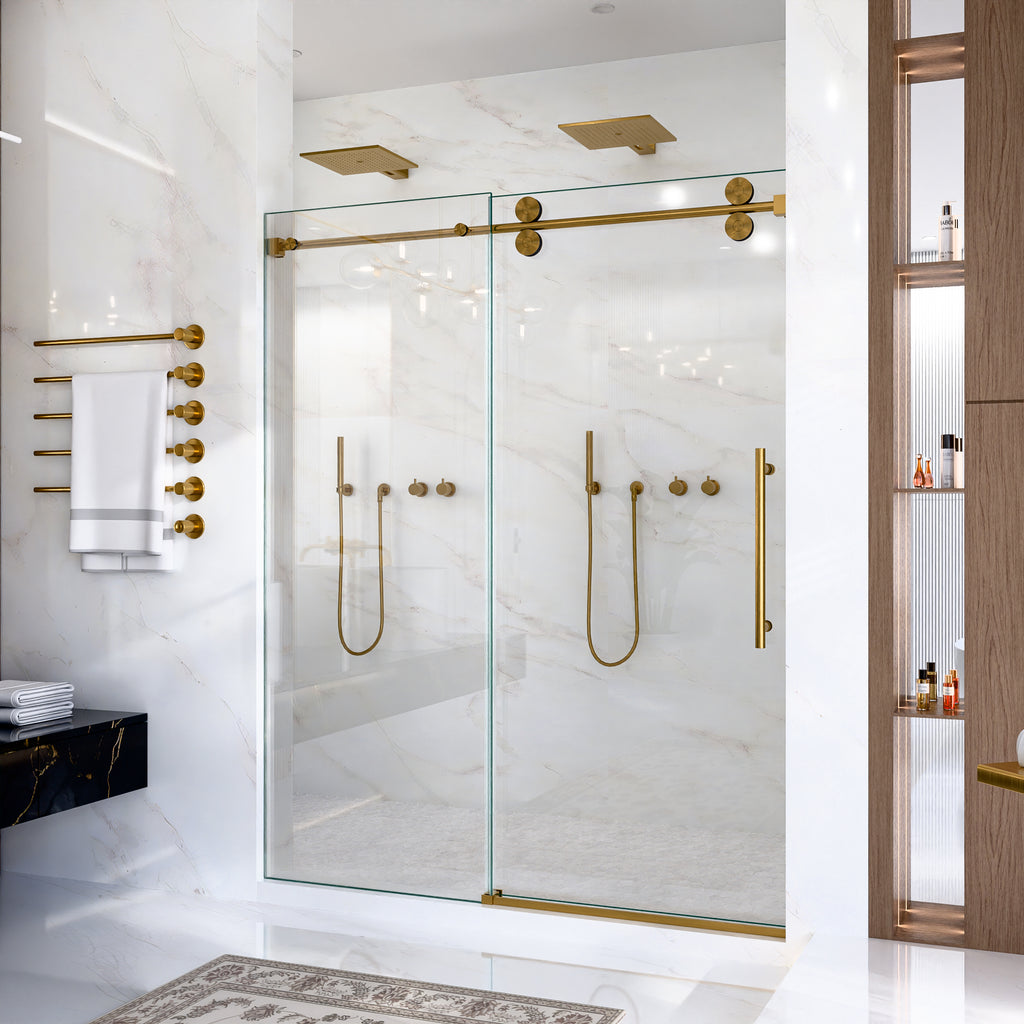 Frameless Single Sliding Shower Door