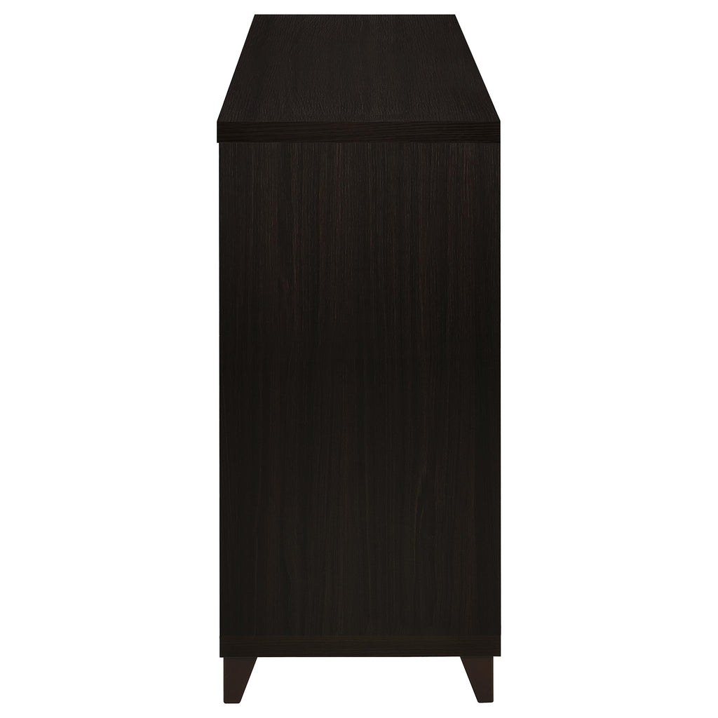Nyler Cappuccino 3-Drawer Rectangular TV Console