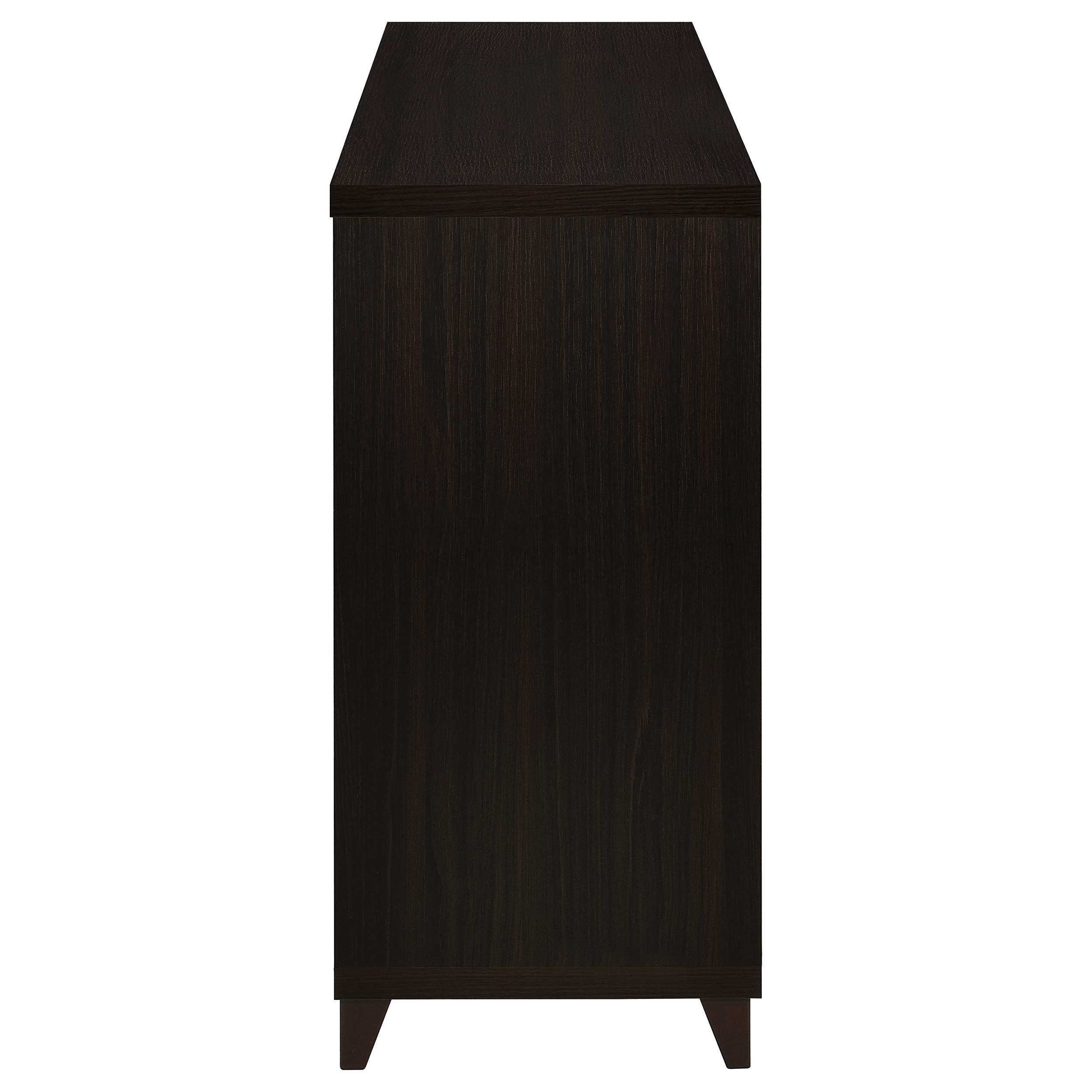 Nyler Cappuccino 3-Drawer Rectangular TV Console
