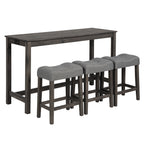 4 Piece Bar Table Set with Power Outlet