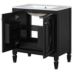 30" Bathroom Vanity with Sink and Two Doors