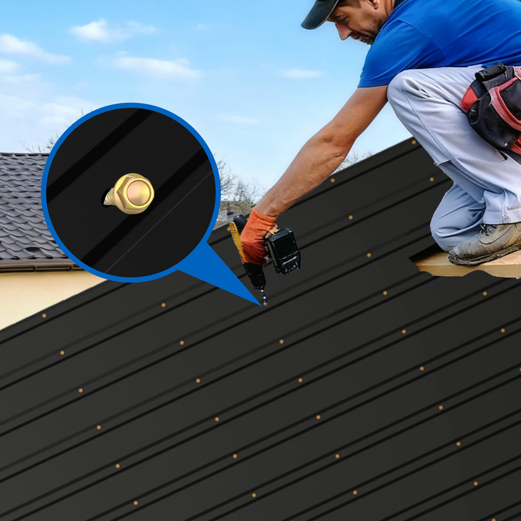 72.8-Inch Galvanized Metal Roof Panels - 10 Pack