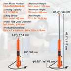 Hydraulic Long Ram Jack, 8 Ton Engine Hoist