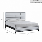 Glasgow G04390A-QB Queen Bed (Mattress Not Included)