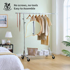 Heavy Duty Clothing Rack with Wheels