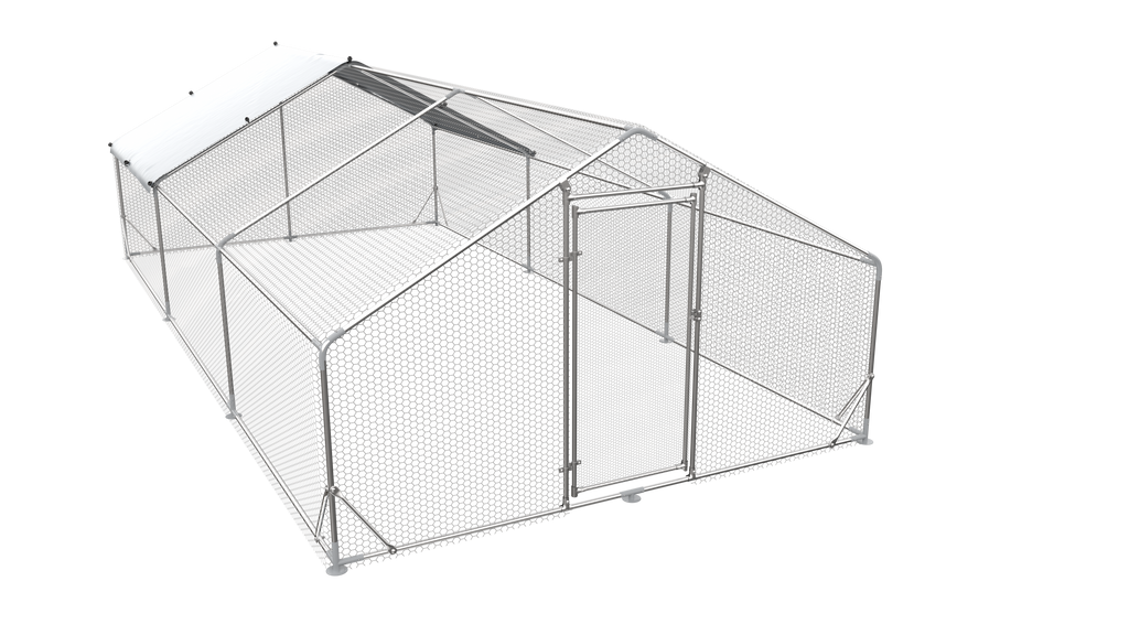 Large Metal Chicken Coop Walk-In Poultry Cage