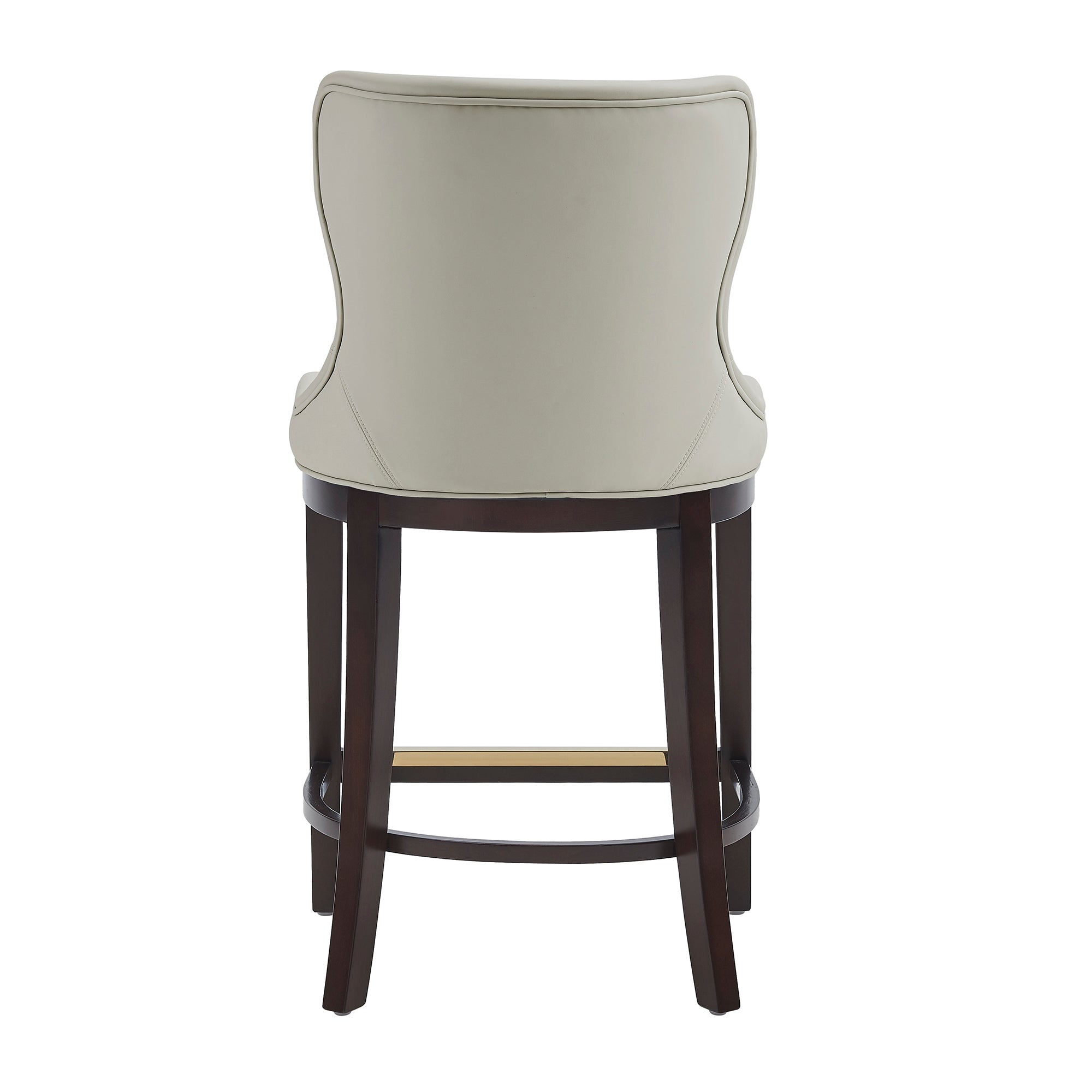 Blair Wood Upholstered Counter Stool in Stone