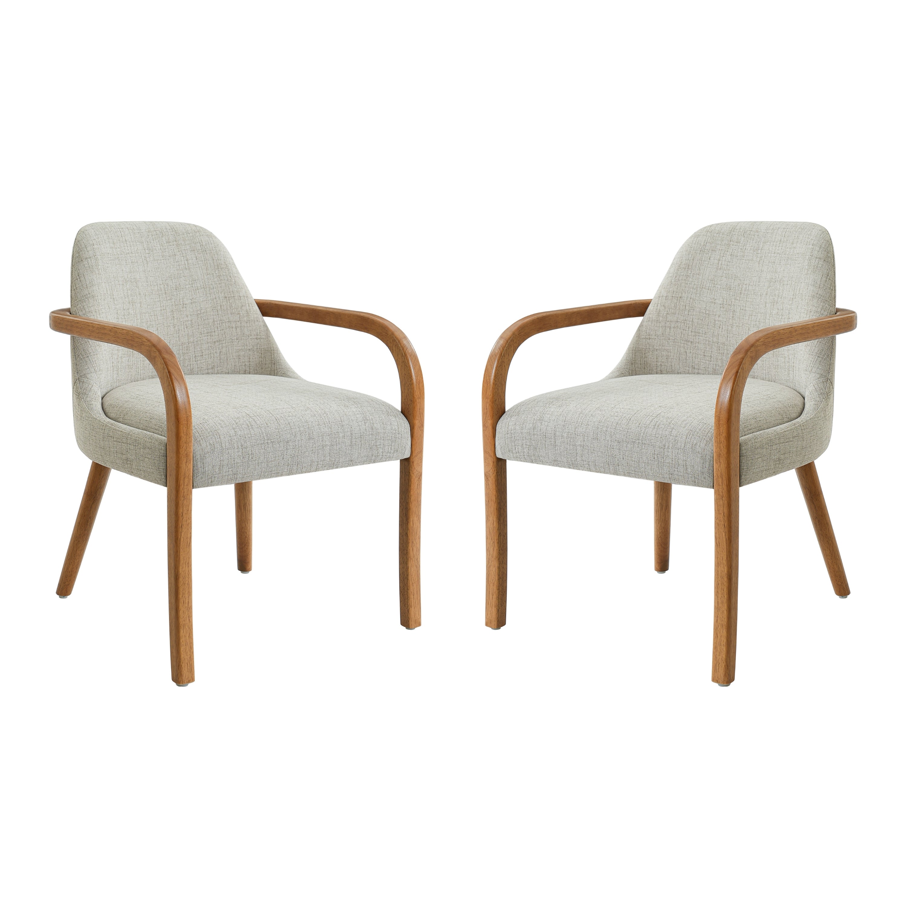 Set of 2 Mid-Century Dining Chairs