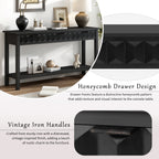 U_Style 58.3'' Fir Veneer Entryway Table
