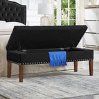 Tufted Bench With Storage