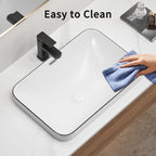 Ceramic Undermount Bathroom Sink 22.05" x 15.36"