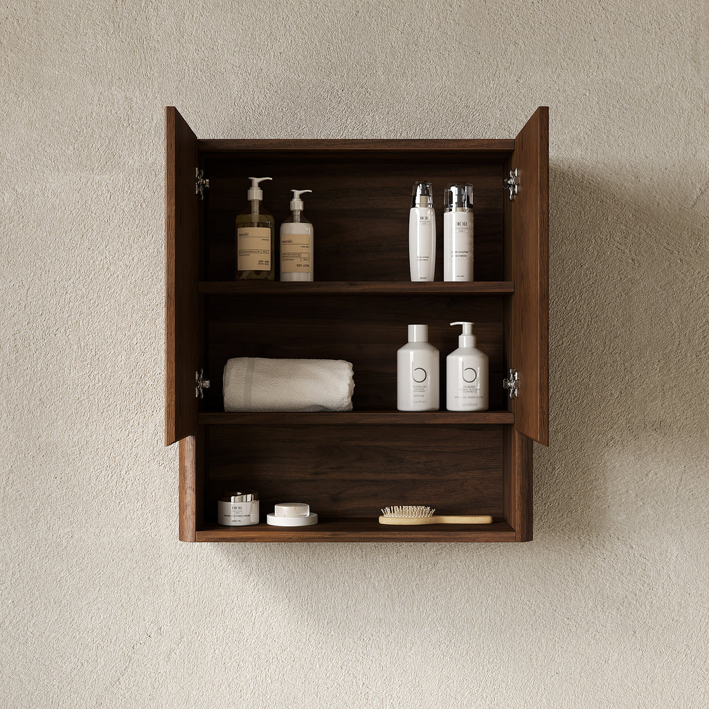 Zula 26" Wall-Mounted Striped Bathroom Cabinet