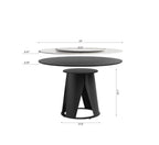 59" Modern Sintered Stone Dining Table
